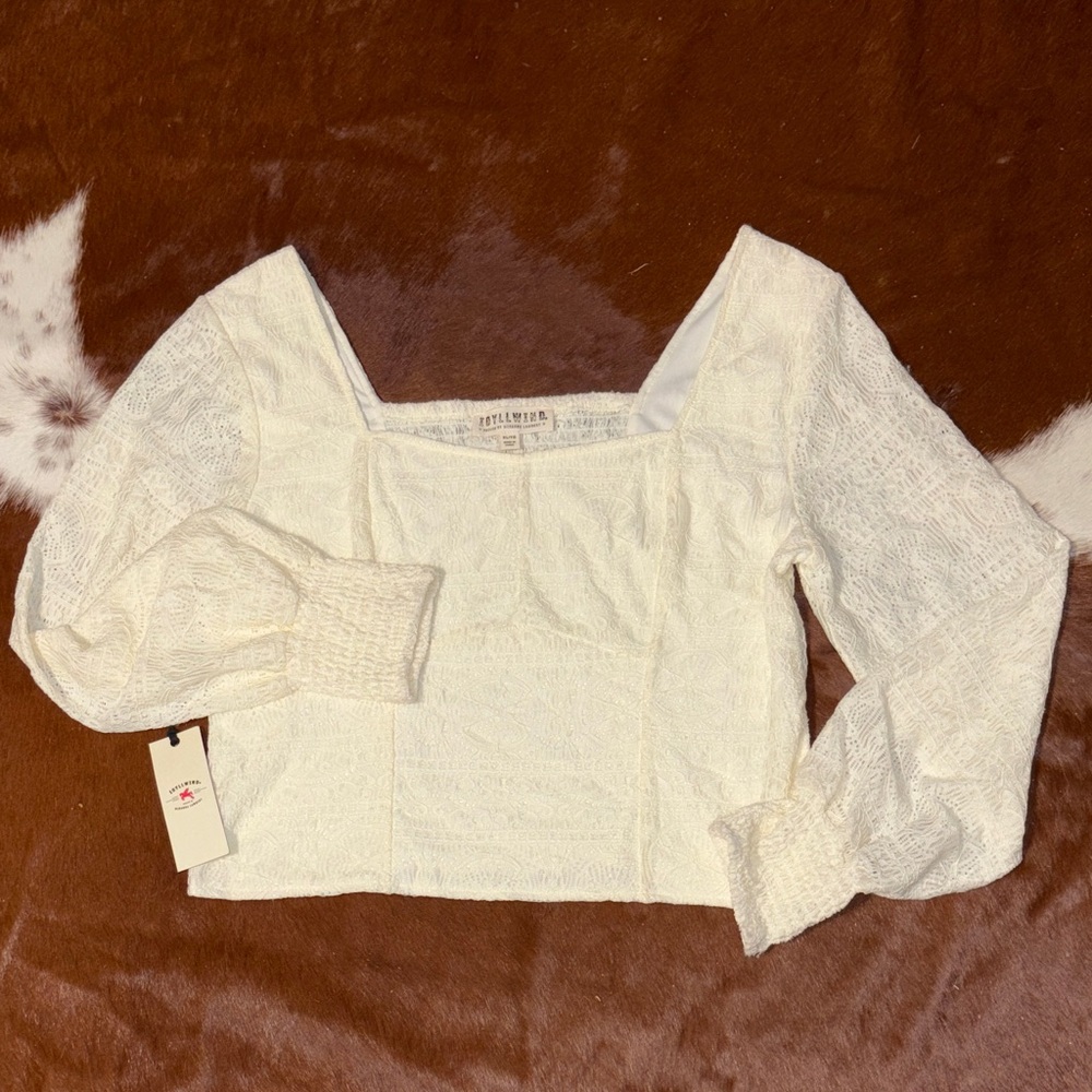 Idyllwind Cream Textured Blouse